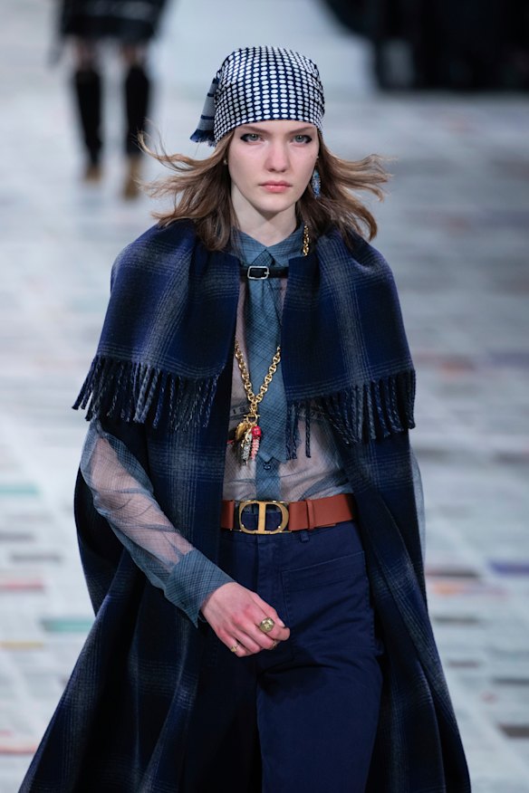 Cancel the colourist ... headscarves at Dior.