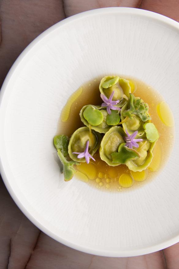 Pork and prawn cappelletti.