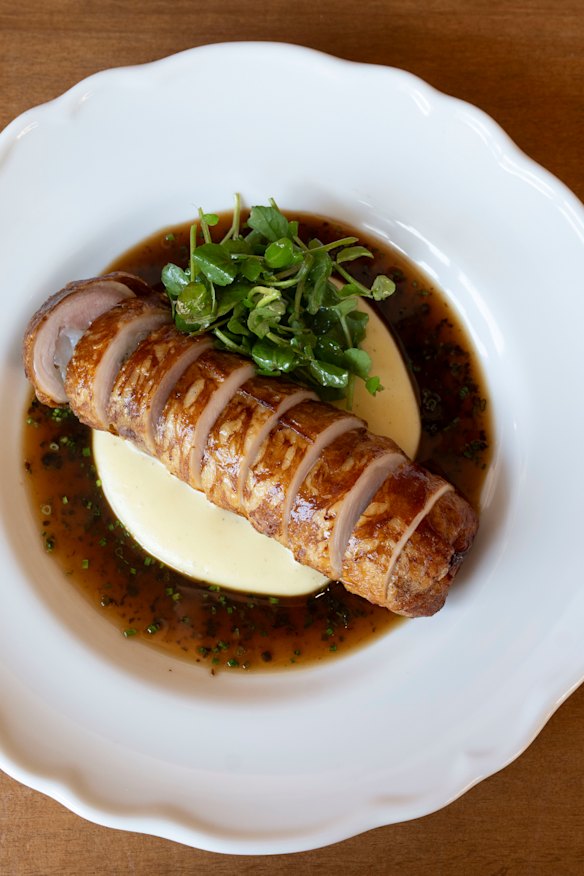 Chicken ballotine. 
