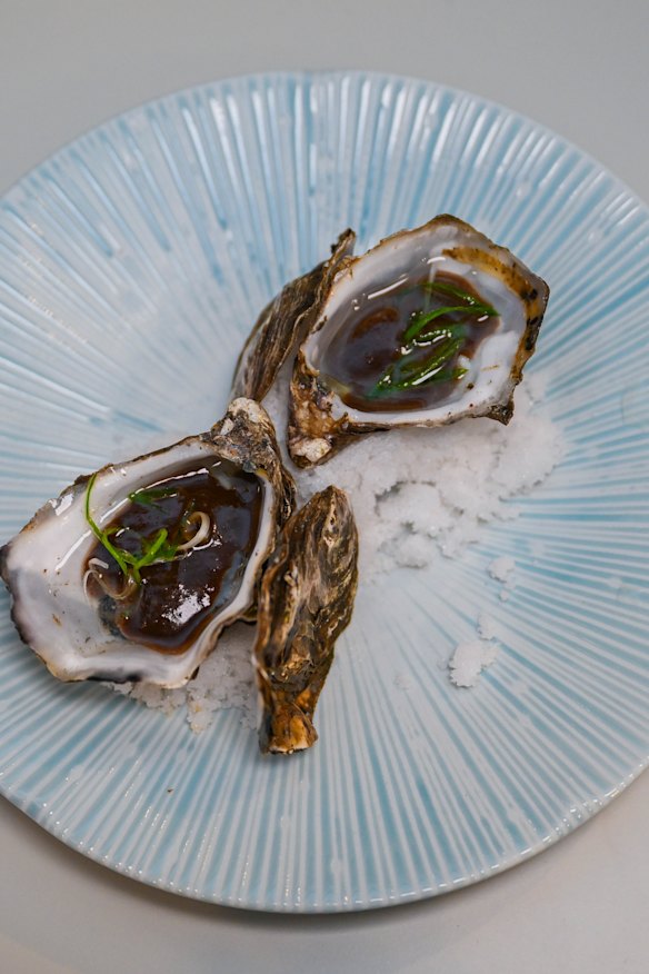 Oysters with adobo.