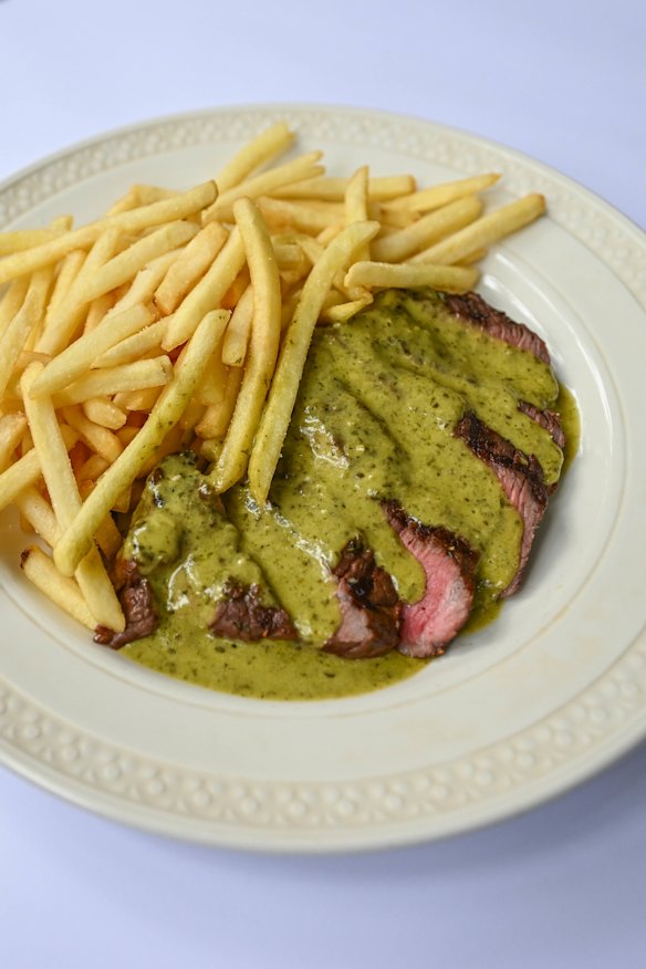 Entrecote’s signature steak frites