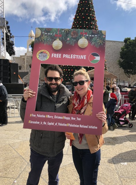 The author with Ali in Bethlehem in 2018.