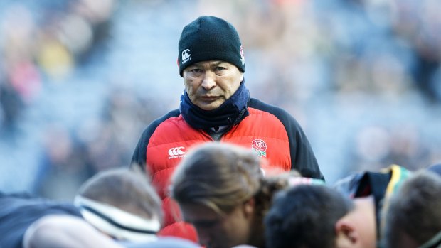 Target: Eddie Jones copped a barrage of foul-mouthed criticism from Scotland fans.