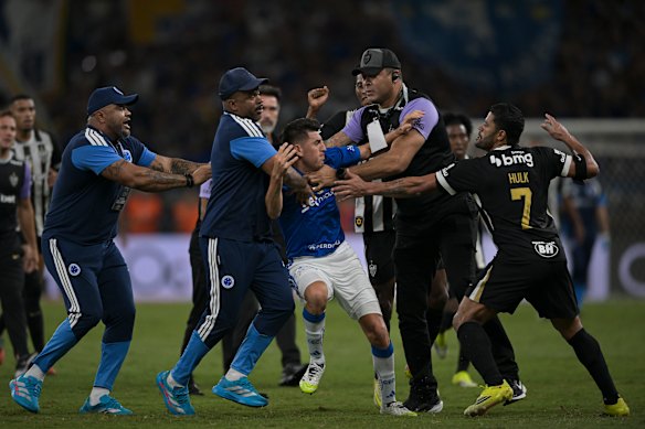Hulk, a mass brawl and 23 red cards: Soccer match ends with military police intervention
