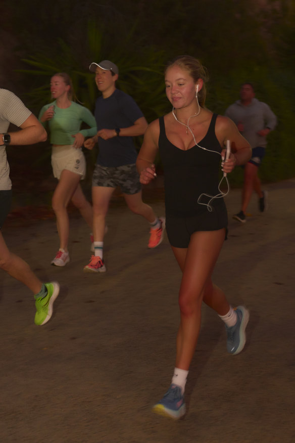 Melbourne’s Run South Yarra has hundreds of members engaging in early morning exercise.