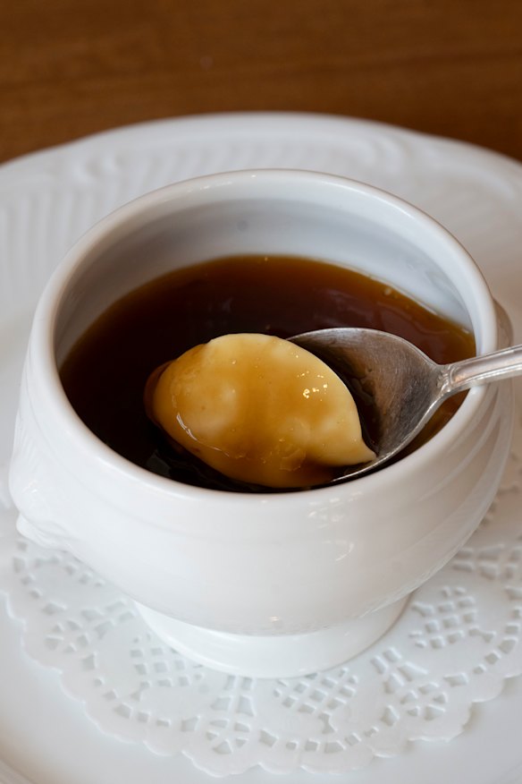 Coffee custard.