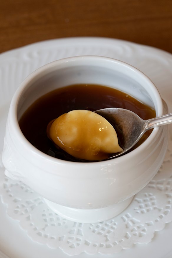 Coffee custard.