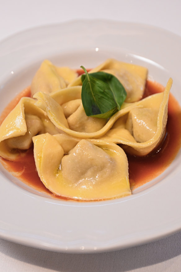 Lobster ravioli.