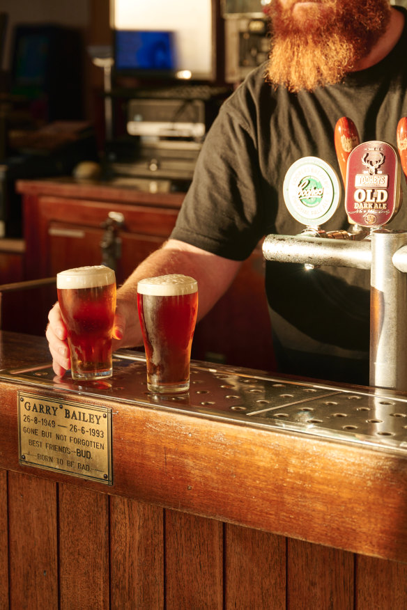 A range of classic brews are available on tap.