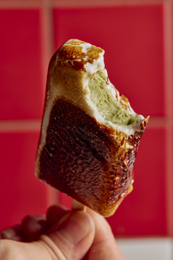 Marshmallow ice cream.