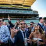 Punters at the The Everest on Saturday.