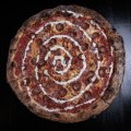 Rancho Relaxo (hot pepperoni pizza with ranch drizzle).