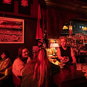 Inside the Enmore bar, located in the special entertainment precinct.