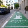 Electriv vehicle charging station.