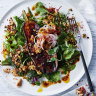Sichuan pepper roasted eggplant with crispy chilli tofu.