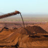 Fortescue’s Cloudbreak iron ore processing facility in the Pilbara region of WA.