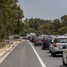 Long traffic queues formed at Albury after Victoria closed the border.  