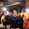 Pauline Hanson arrives at a One Nation meeting in Rosebud pm Friday night. 