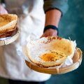 Hoppers, served plain or with an egg, are a must.
