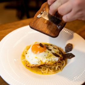 Truffle pasta. 