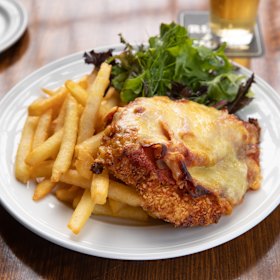 Chicken parma.
