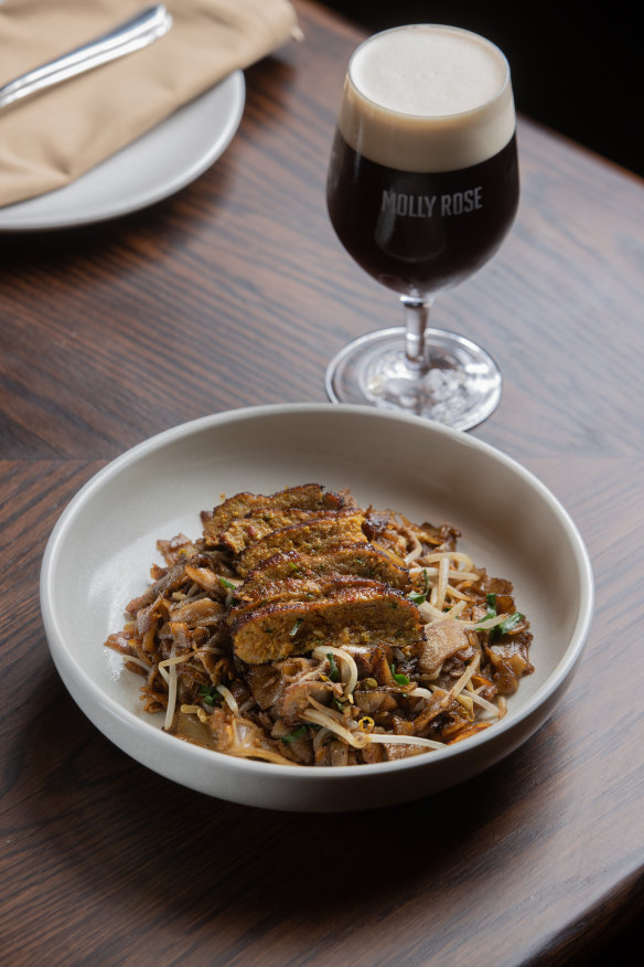 Wok-fried char kwai teow.