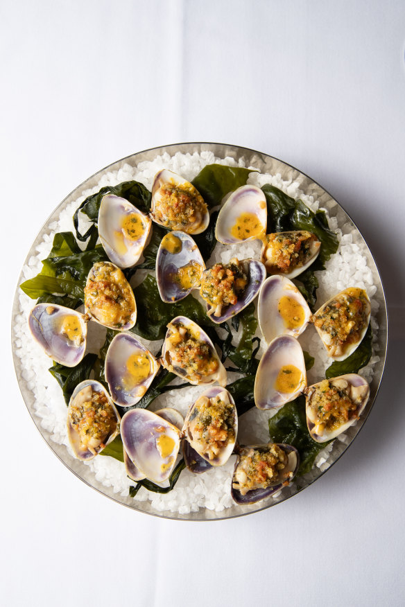 Clams casino.