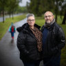 Former Victoria Father of the year Mike Te Wierik and partner Fiona for story on base payments to Victoria foster carer