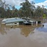 Shepparton Swans Football Netball clubs rooms destroyed by the 2022 floods across Victoria. 