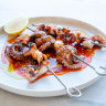 Clarence River baby octopus skewers.
