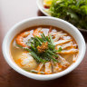 Bun Ngon’s fermented fish noodle soup, bun mam.