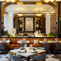 Glamorous Brasserie 1930 serves modern classics highlighting small-batch farmers and growers