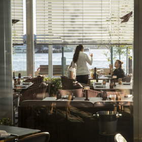 A’Mare has indoor and outdoor seating. 