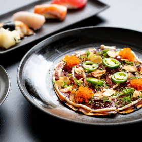 Tuna pizza.