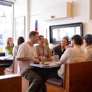 Walrus’ diner-style booths are hot property.