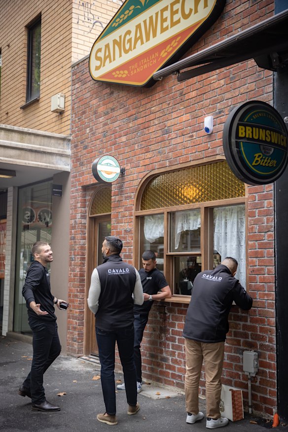 Sangaweech’s brick facade on Lygon Street.