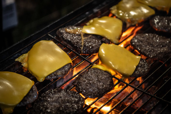 Surprisingly tender patties of camel meat at Ramadan Camels.