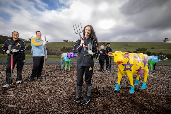 Kayura Thimmaraju, 15, Hayden Beckwith, 15, Herry Patel, 15, Abbey Cabban, 16, and Paras Singh, 15.