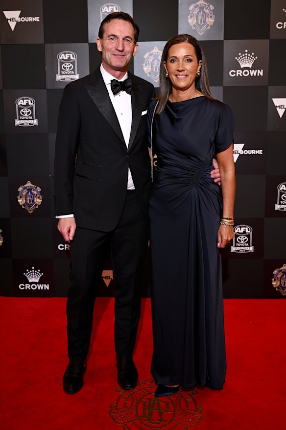 AFL CEO Andrew Dillon and wife Amanda.