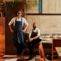 Chef and co-owner Murat Ovaz (left) and chef Frank Berardi are combining culinary influences.