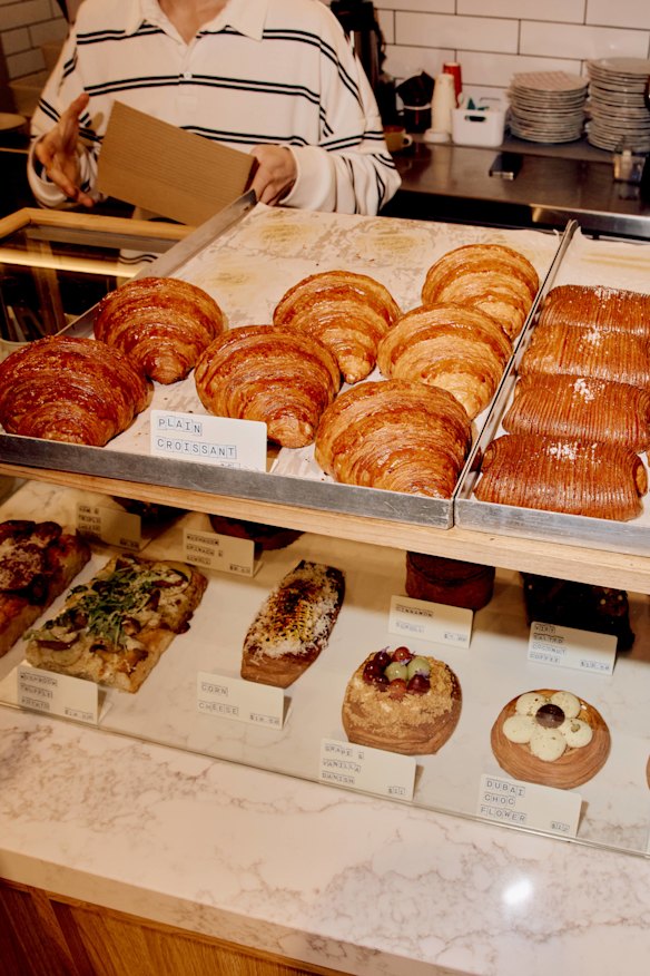 A selection of the sweet and savoury pastries available.