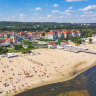 The old resort town of Sopot in Poland.