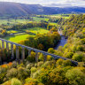 The Pontcysyllte Aqueduct is part of a UNESCO World Heritage site straddling the border of Wales and England.
