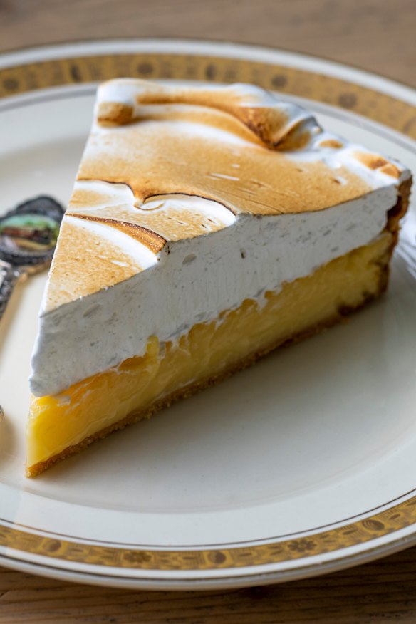 Lemon meringue tart.