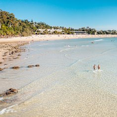 Sunny mornings at Main Beach.