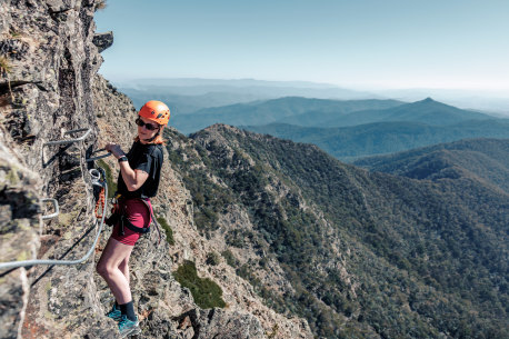 A history lesson while hanging 1700 metres off the side of Mount Buller.