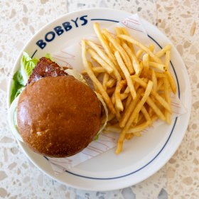 Bobby’s barra burger. 