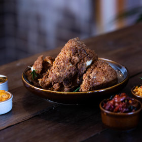 Katta sauce hot wings.