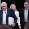 Endeavour chairman Peter Hearl at the AGM in Sydney.