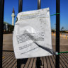 A notice on the gate at Al-Taqwa college in Truganina.
